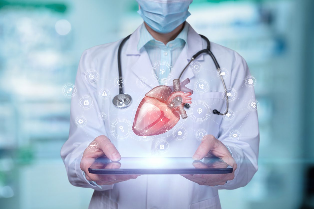 FraminghamAI heart health illustration